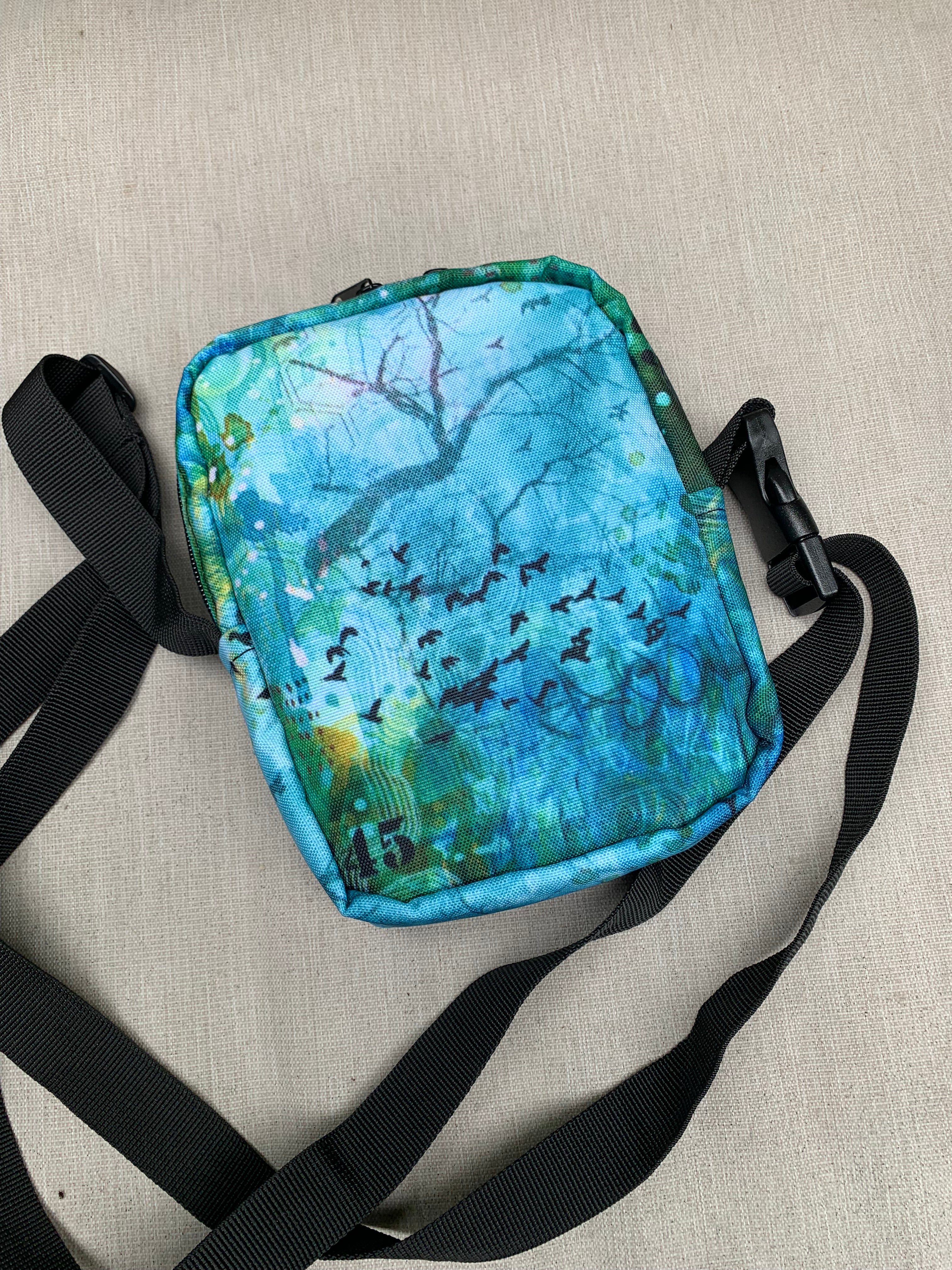 Compact Cross-body Bag - Birds in Flight