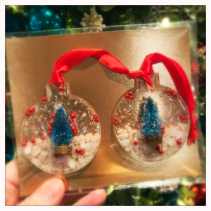 2-Pack Ornaments- Red