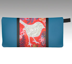 Small Pouch - Sparrow with text