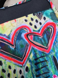 Compact Cross-body Bag - Hearts