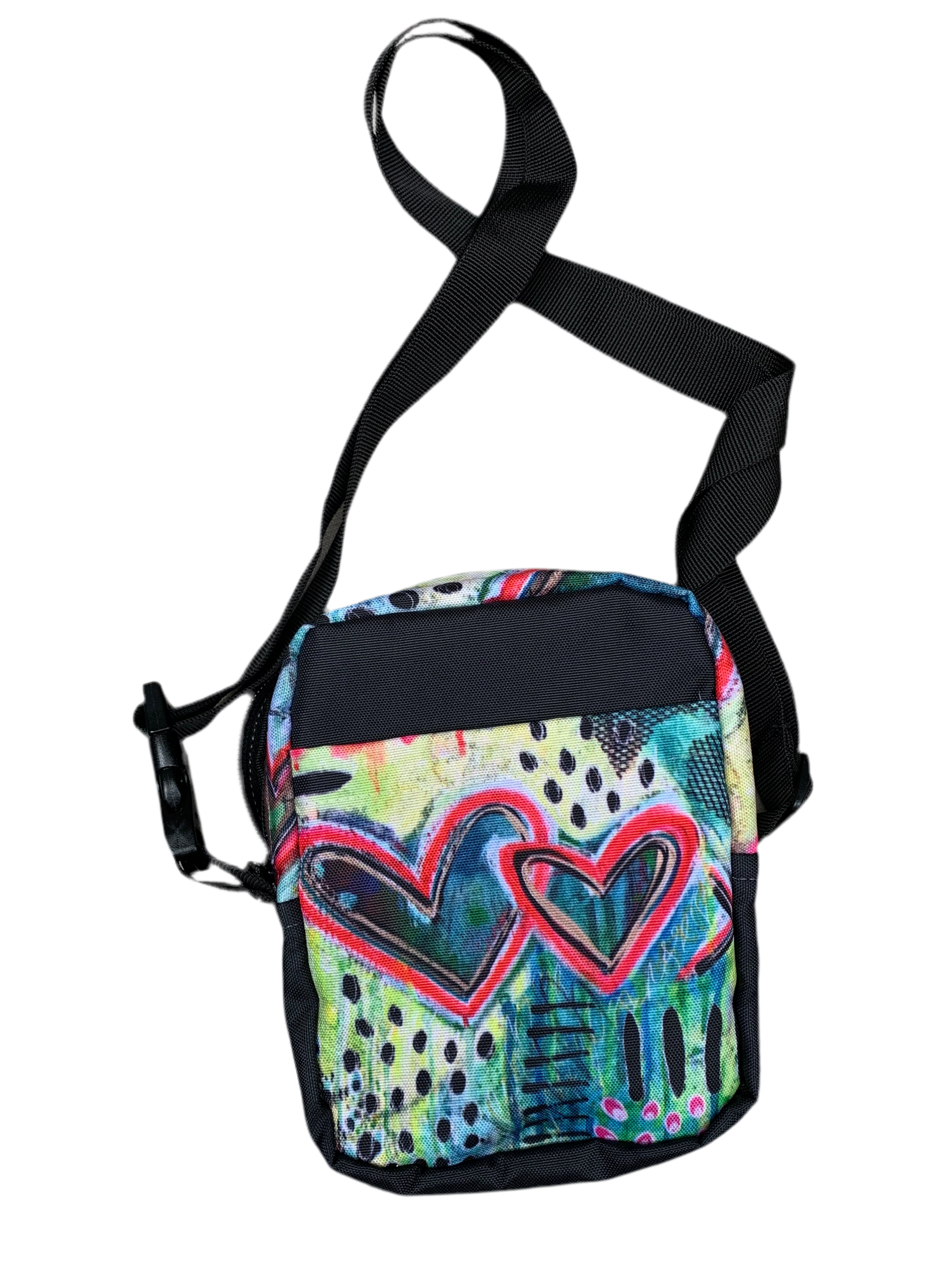Compact Cross-body Bag - Hearts