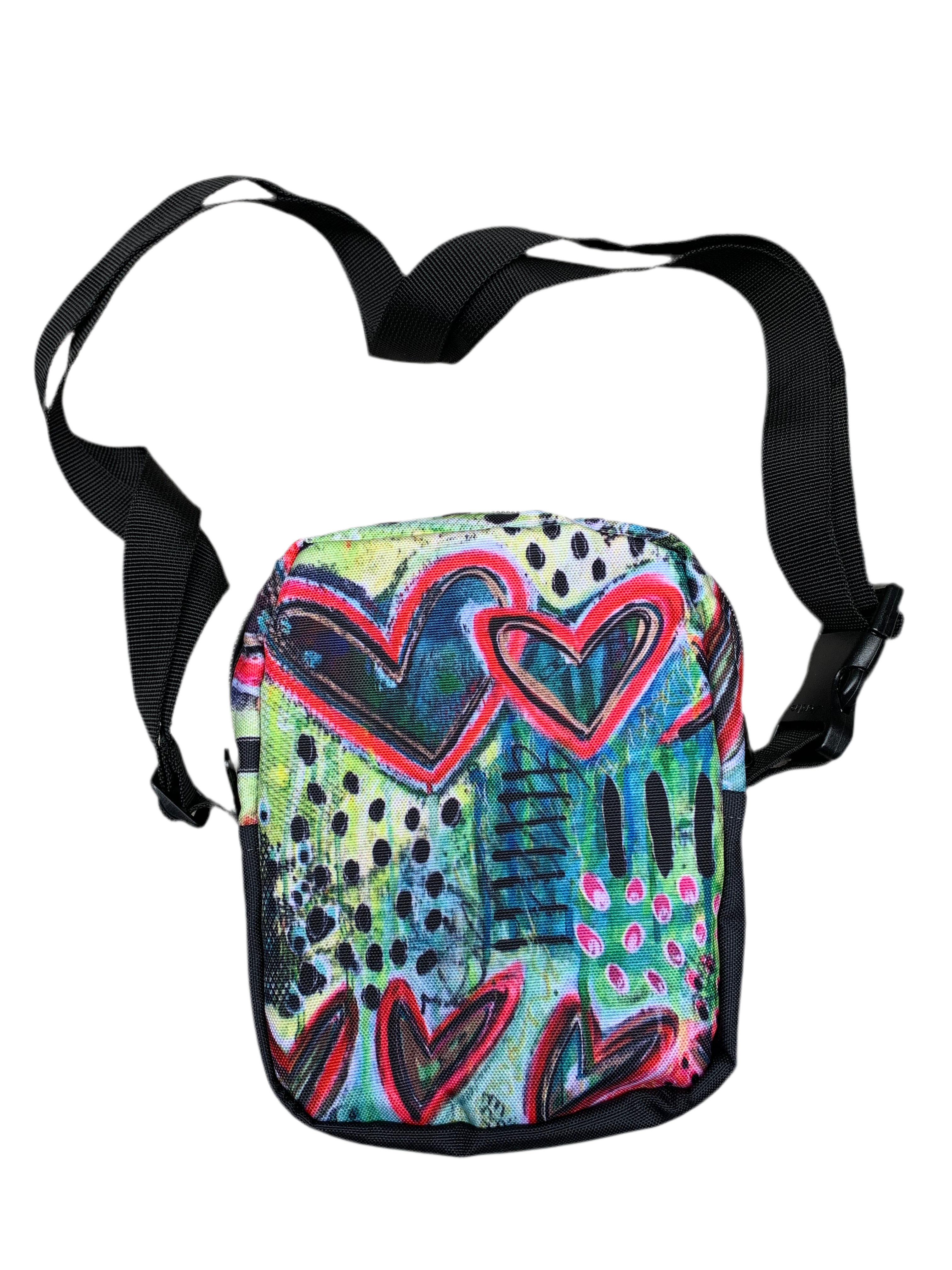 Compact Cross-body Bag - Hearts