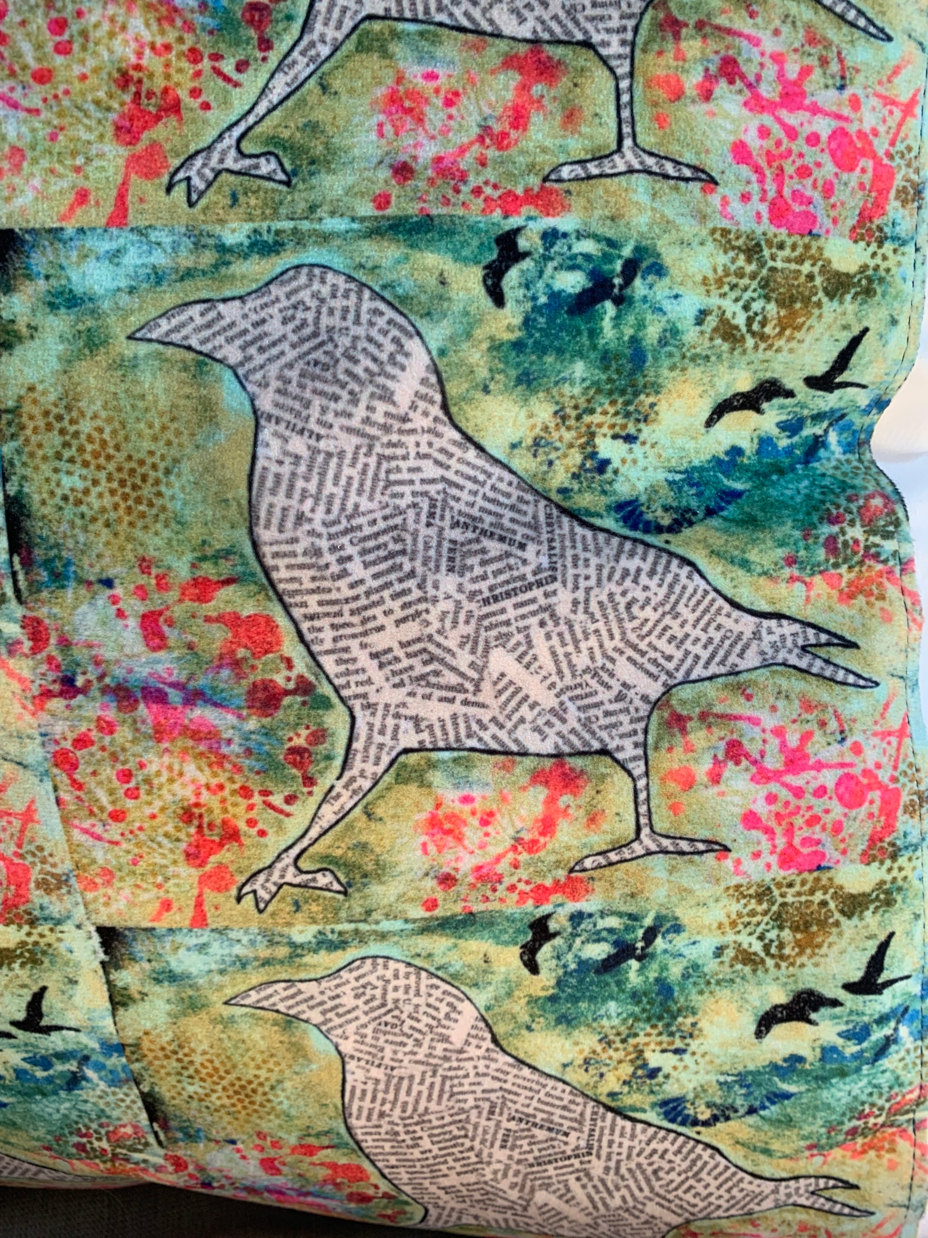 Pillow Cover - 18 x 18 inch - Appliqué Crows
