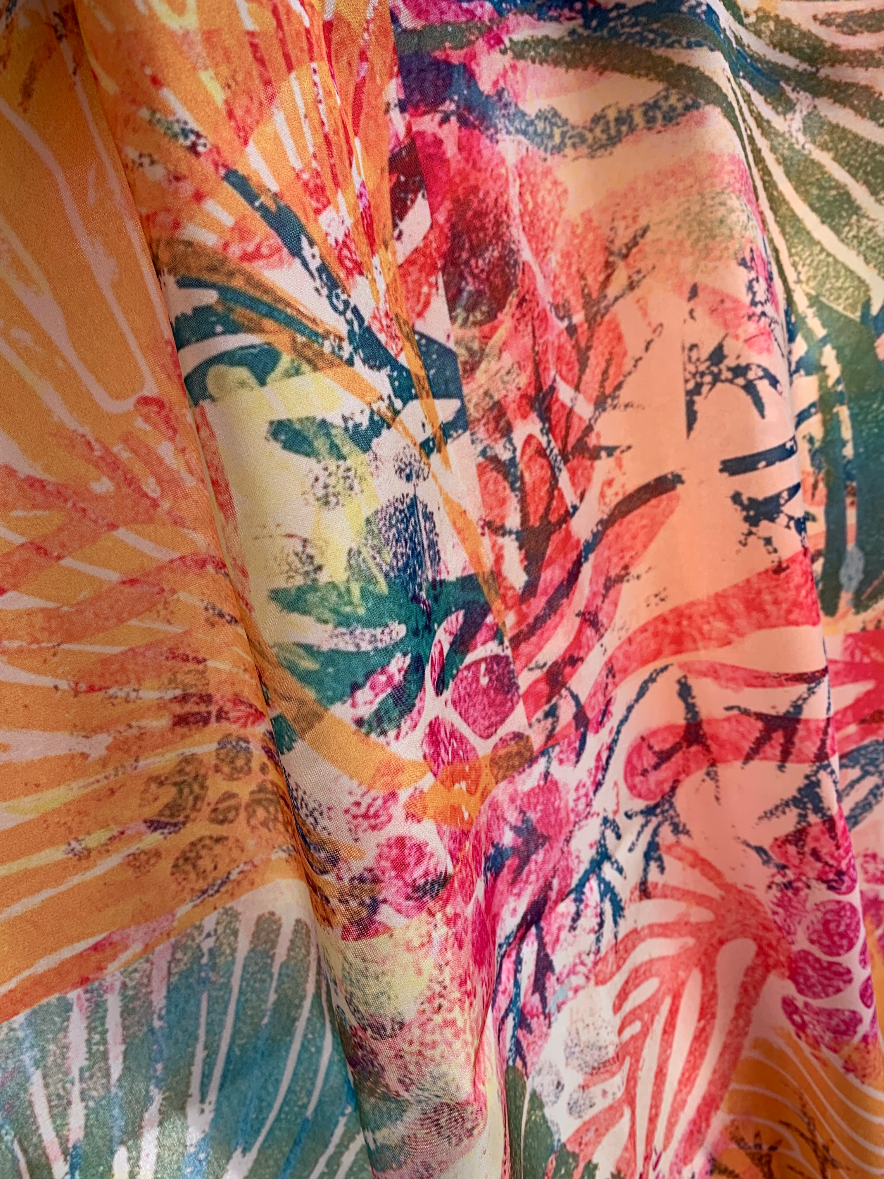 Extra Long Scarf - Coral Reef