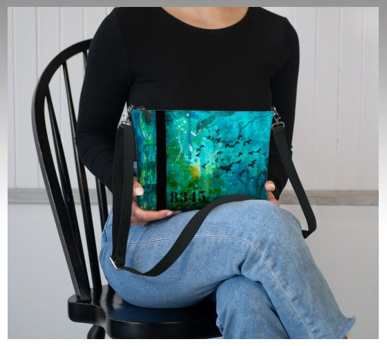 Vegan Leather Purse - Birds in Flight