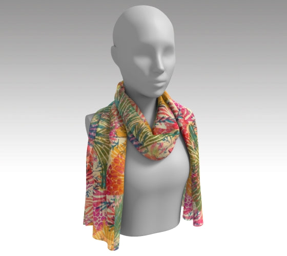 Extra Long Scarf - Coral Reef