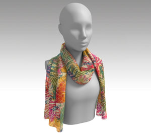 Extra Long Scarf - Coral Reef