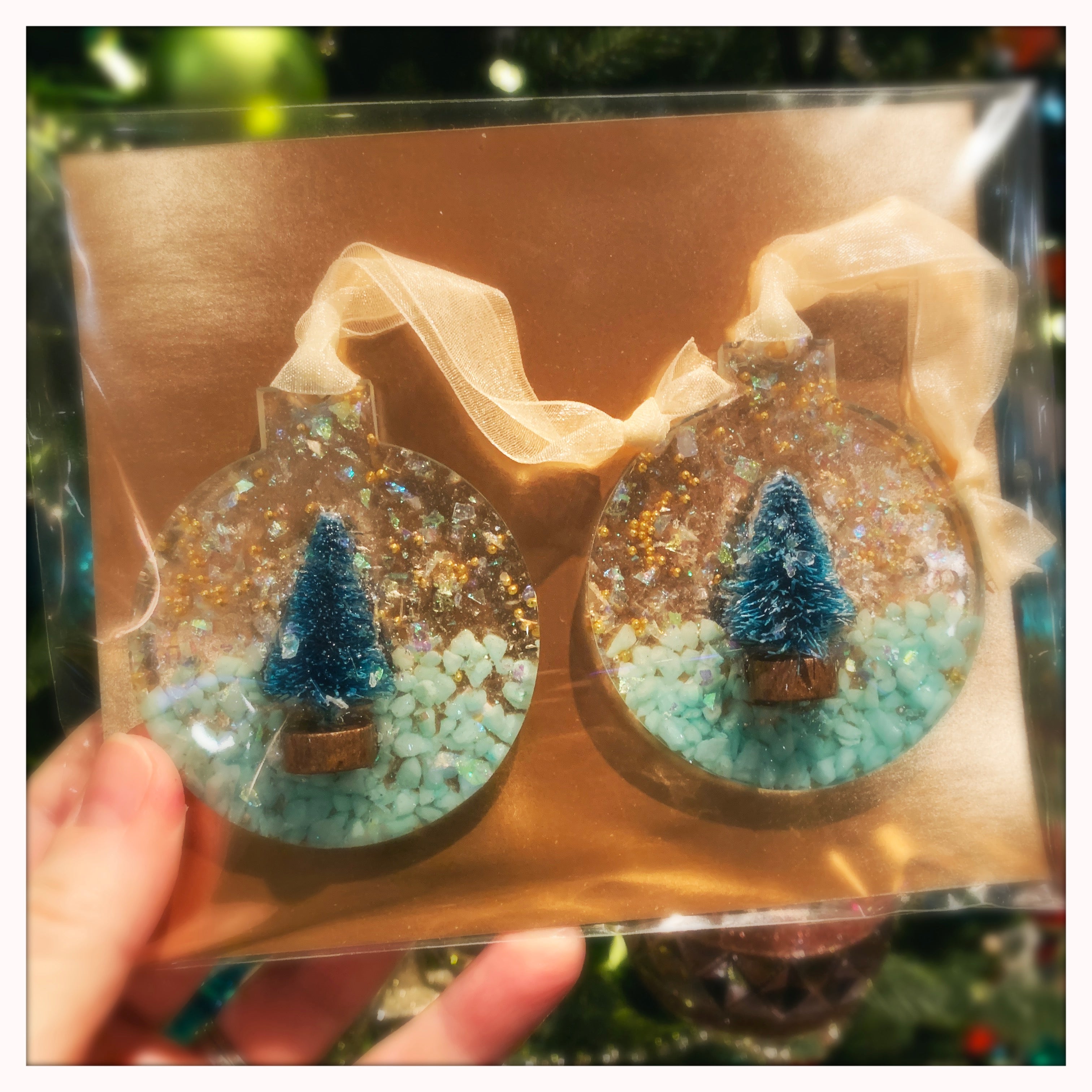 2-Pack Ornaments- Blue