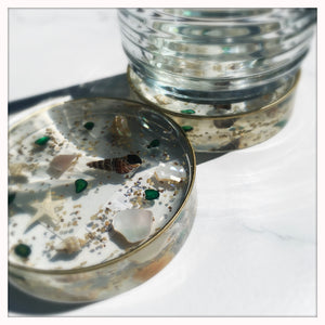 Coasters Set of 2 - Sea Shells Small Round