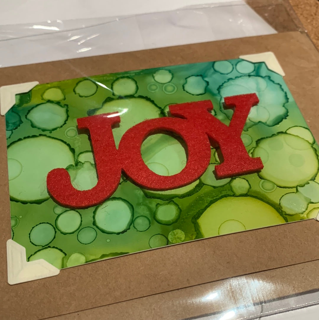 Joy card- green