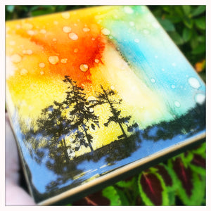 6 x 6 inches - Trees of Sooke, BC