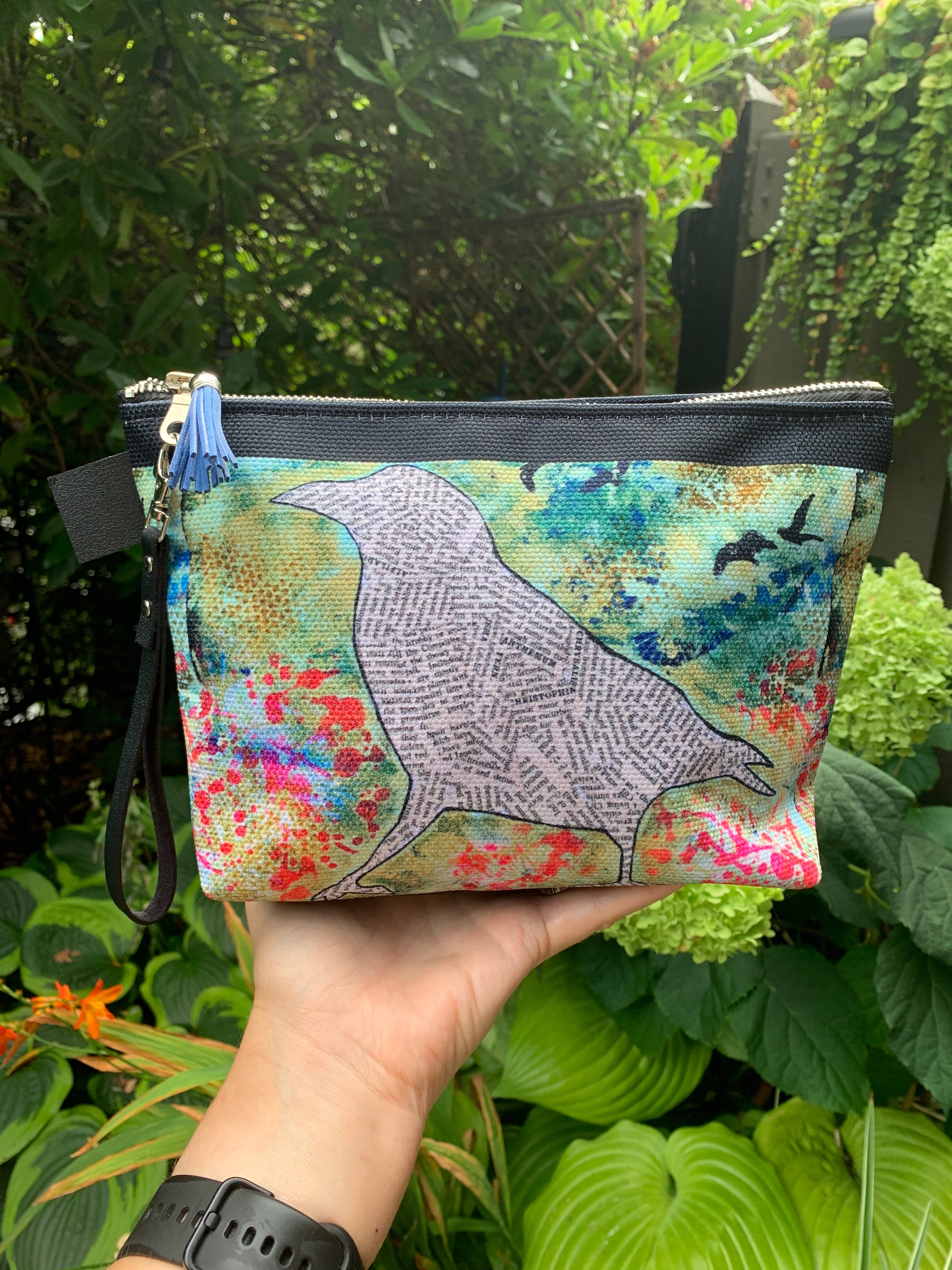 10" Travel Bag - Text Crow