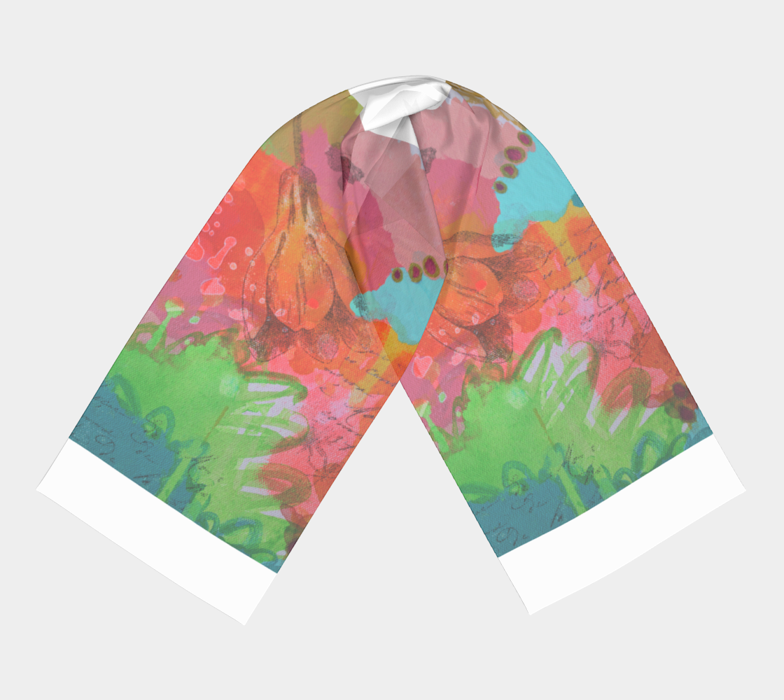 Scarf - Neon Floral