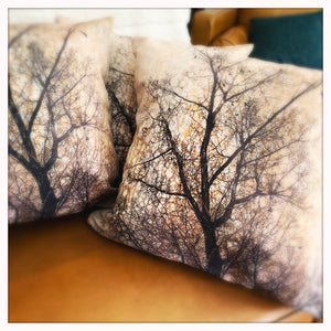 Velveteen Pillow - 18 x 18 inch - Capilano River Tree