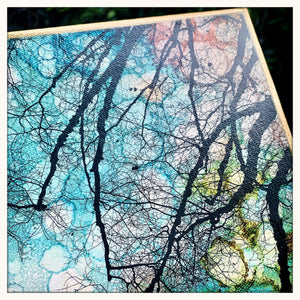 8 x 8 inches - Last Leaves