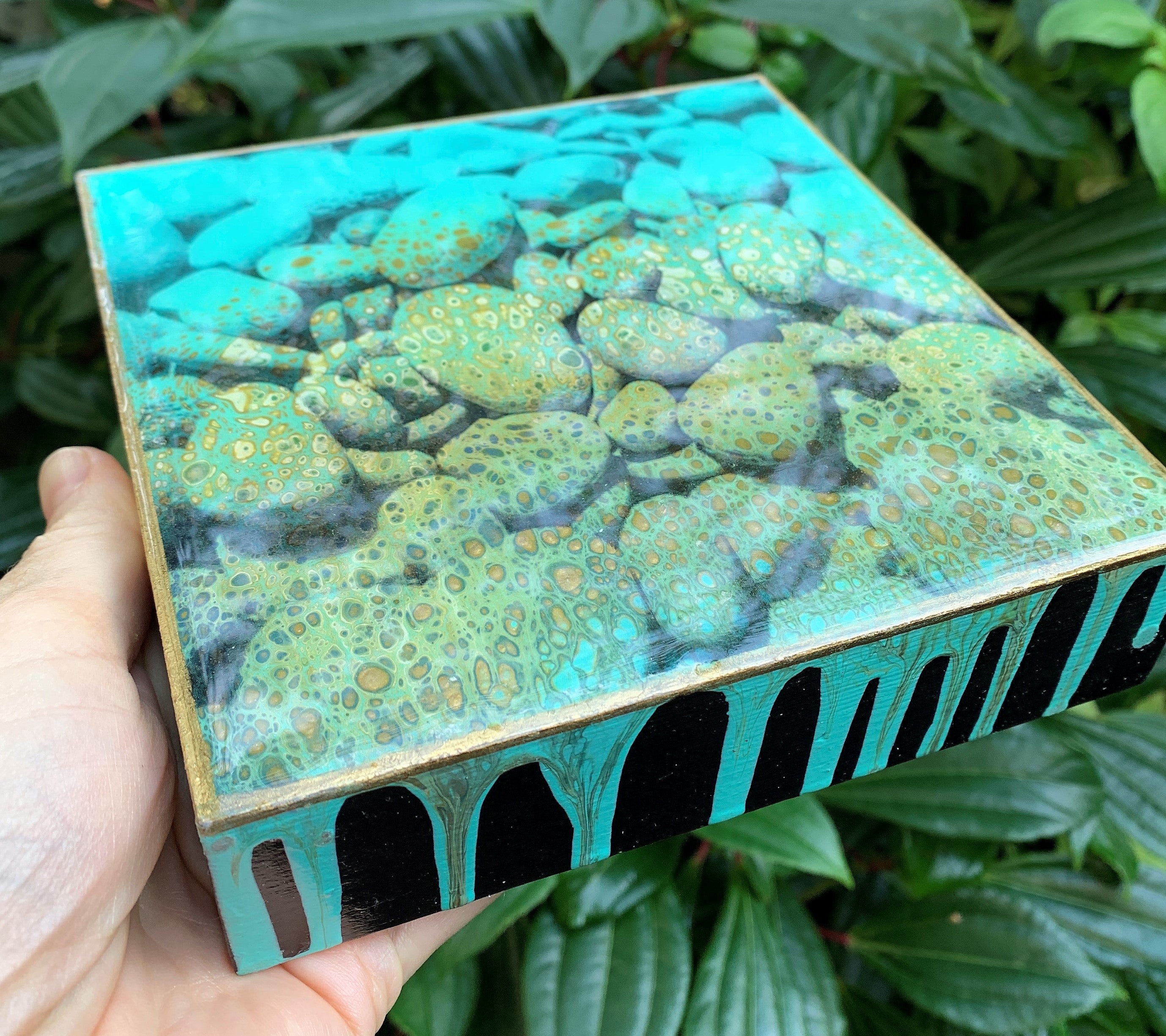 6 x 6 inches - Ocean Pebbles